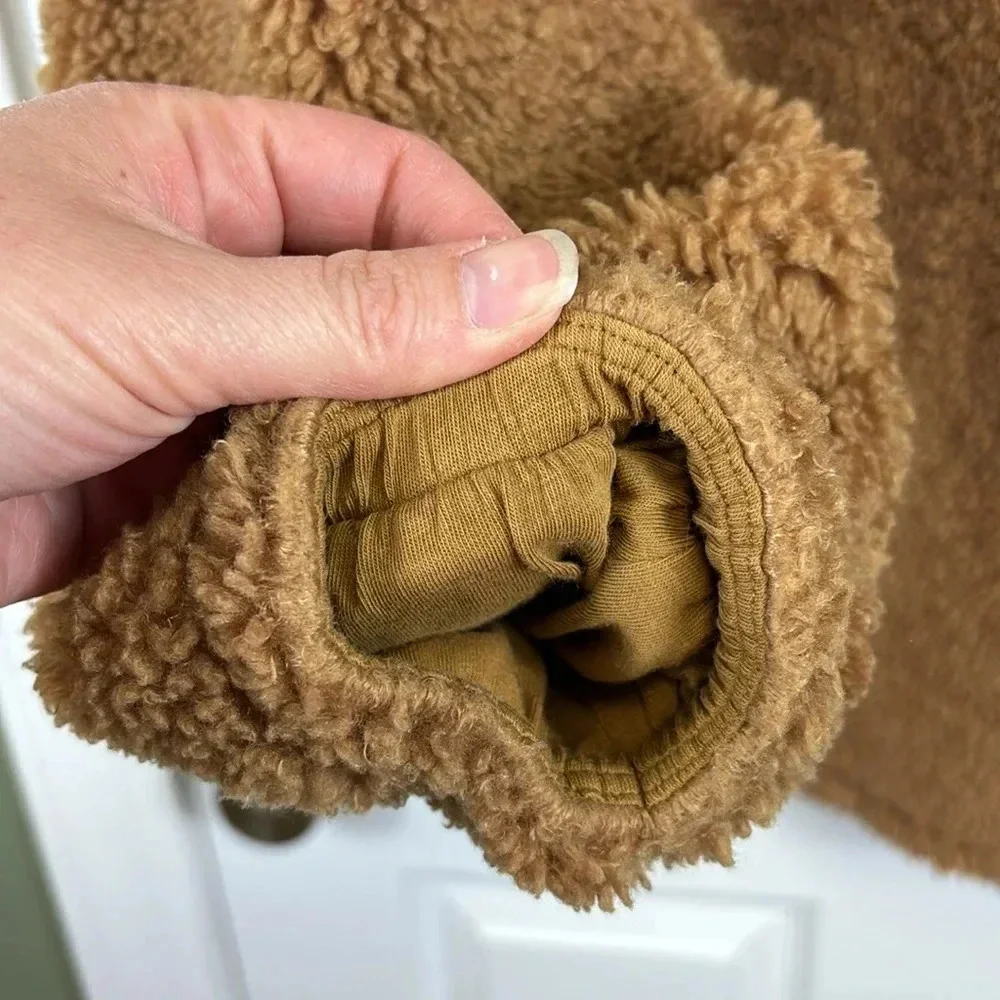 Lululemon tan brown warmth restore long pullover sz 6